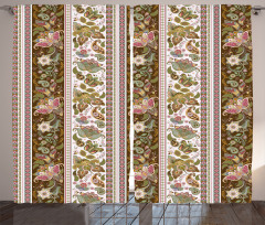 Persian Floral Pattern Curtain