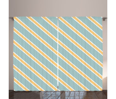 Bold Thin Stripes Curtain