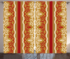 Middle East Swirl Motif Curtain