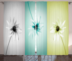 Different Daisy Flower Curtain