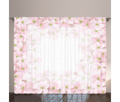 Flower Petals Blooms Curtain