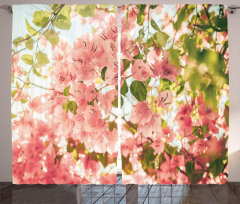 Sunny Summer Blossoms Curtain