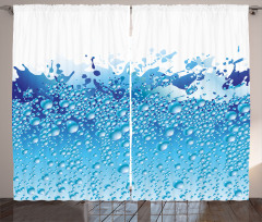 Bubbles Splashes Drops Curtain
