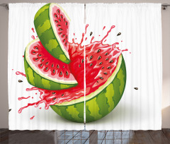 Watermelon Cuts Juice Curtain