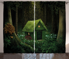 Surreal Forest House Curtain