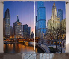 Chicago River Scenery Curtain