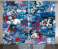 Graffiti Street Art Curtain