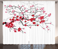 Blossoms Sakura Plant Curtain