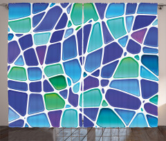Mosaic Trippy Vivid Curtain