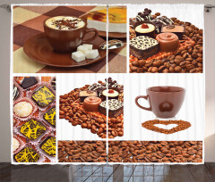 Sweets and Coffee Beans Curtain