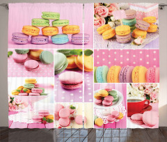 Macaroons Napkins Dots Curtain