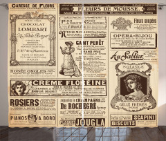 Historic French Journal Curtain