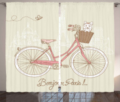 Postcard from Paris Bicycle Curtain