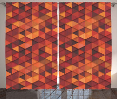 Retro Pattern Triangle Curtain