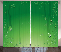 Abstract Art Water Drops Curtain