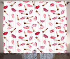 Lipstick Kiss Makeup Curtain