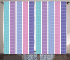 Polka Dot with Stripes Curtain