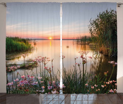 Sunset at Chudskoy Lake Curtain
