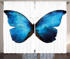 Modern Blue Ombre Curtain