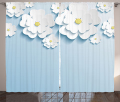 Abstract Cherry Blossom Curtain