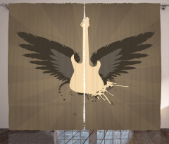 Rock Talent Wings Guitar Curtain