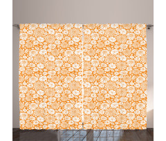 Summer Garden Floral Curtain