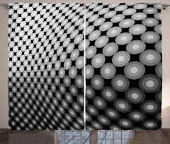 3D Digital Mosaic Dots Curtain