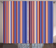 Gradient Color Stripes Curtain