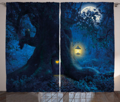 Night Tree Home Curtain