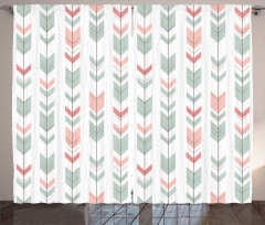 Abstract Chevron Arrow Curtain