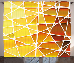 Geometrical Ombre Shapes Curtain