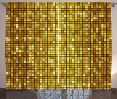 Ombre Mosaic Squares Curtain
