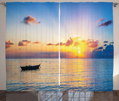 Rising Sun Sea Maldives Curtain