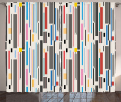 Various Color Stripes Curtain
