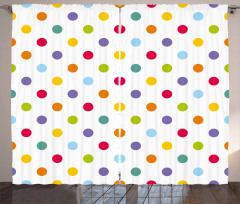 Cheerful Design Polka Dot Curtain