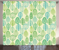Leaves Forest Pattern Curtain