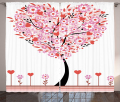 Heart Shaped Tree Curtain