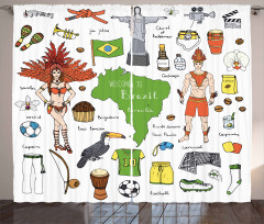 Brazilian Nation Curtain