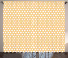 White Polka Dots Classic Curtain