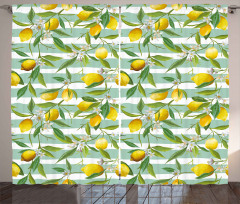 Blooming Lemon Tree Curtain