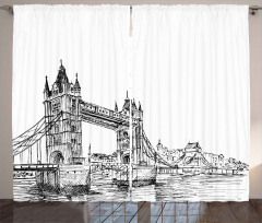 Tower Bridge UK Scenery Curtain