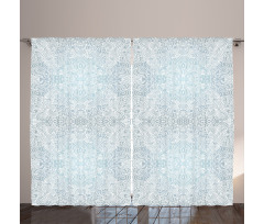Swirled Floral Lines Curtain