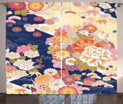 Traditional Flowers Curtain