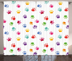 Animal Footprints Curtain