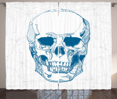 Skull Science Elements Curtain