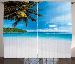 Exotic Island Beach Curtain