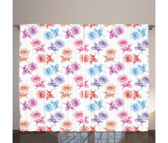 Romantic Blossoming Nature Curtain