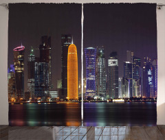 Qatar Middle East Town Curtain