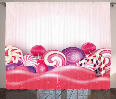 Rainbow Swirl Lollipop Curtain