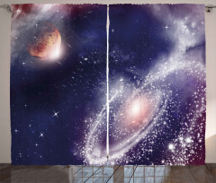 Nebula Planet Cosmic Curtain